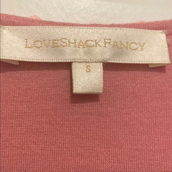 LoveShackFancy Gold and Pink Sequin Sheath Dress - Picture 2 of 3